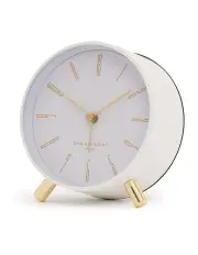 [One Six Eight London] Maya Silent Alarm Clock in White