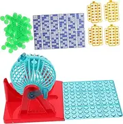 JOINPAYA Tabletop Bingo Game Machine Boys and Girls Toy Hand Crank Interactive Plaything for Family Fun and Emotion