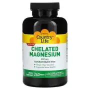 2 X Country Life, Chelated Magnesium, 250 mg, 240 Tablets