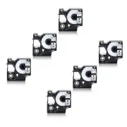 6PK For DYMO D1 LabelManager Wireless PnP 45013 Label S0720530 Black on White