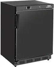 Nisbets Essentials Undercounter Freezer, Black, 129 Litre Capacity