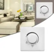 White PC Material Ceiling Fan Speed Regulator Long lasting Fan Control Switch