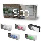 Alarm Clock ABS LED Mirror Display Night Mode White/blue/green/red/black