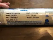 1/8" X 36" ER90S-B9 Midalloy Low Alloy Steel TIG Rod 10 lb Tube, AWS/SFA 5.28