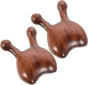 IWOWHERO Ergonomic Nose Massager Wooden Comb Acupoint Massager Tool Nose Scraper Set for Relaxation