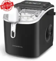 Portable Countertop Ice Maker | Self-Cleaning, 26lbs/Day, 9 Cubes in 6 Min, with