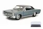 DIECAST CAR & DISPLAY CASE 1965 PONTIAC GTO HURST BLUE MAISTO 31885 1/18 SCALE