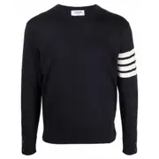 [Thom Browne] Thom Browne 4-Bar Knitted Jumper III NUMERIC BLUE