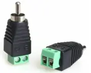 (Pair) Bare Wire to RCA Speaker High Level Input Adapter MOREL
