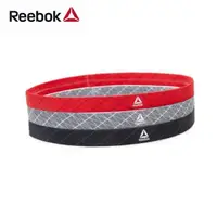 在飛比找森森購物網優惠-Reebok 運動髮帶三件組(黑、紅、灰)