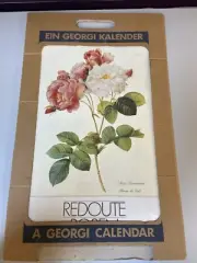 Large Art Calendar -Redoute Rosen 1987 Georgi Avantgarde - Printed In Germany