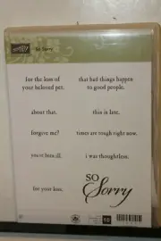 e STAMPIN UP RETIRED STAMPS SO SORRY 10 PC NUM
