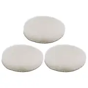 3pcs Wool Buffing Pads 5 inch Polishing Pad Polishing Buffing Pad Hook and Loop