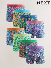 Bright Geometric Pattern A-Front Boxers 8 Pack (AW7878) | $84