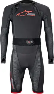 Alpinestars Tech-Air 10 Race System Airbag Suit, black-red, Size XS for Men Black Red