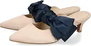 Oriental Traffic 41109 Women's Mule Pumps, Ribbon, Pointed Toe, Feminine, Occasions, Easy to Match