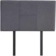 Linen Fabric Single Bed Headboard BedHead - Grey