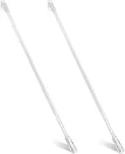 2 Pieces 14 Inches Blind Wand, Window Blind Tilt Rod, Vertical Wand Control Handle Stick, Clear Blind Tilt Wand Replacement with Hook and Grip, Blinds Opener Accessory