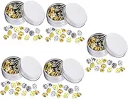 [ABOOFAN] Boxes Metal Pin Backs Strong Safety Backs for Lapel Pins for Badges Buttons