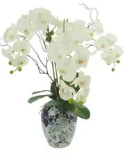 Creative Displays Pink Orchid With Bamboo Floral Arrangement