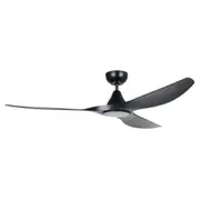 Surf DC Ceiling Fan 60" With LED Light Matt Black - 20550202