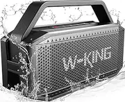 [W-KING] Bluetooth Speakers Portable,60W(100W Peak) Wireless Speakers Waterproof with Subwoofer, Deep Bass/V5.0/40H Play/Power Bank/TF Card/AUX/EQ, Large for Party Outdoor
