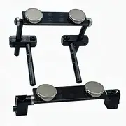 1 Set RC Car Magnetic Body Post Aluminum Alloy Body Shell Mount Column Kit with Scale for 1/10 RC Drift HSP 94123 94122 Tamiya 416 417 Sakura S XI CS (Black)