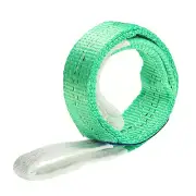 1 Pcs Lifting Slings Straps Polyester 3ft Flat Lifting Belts(4409lbs) Green
