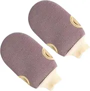 PLAFOPE 2pcs Wash Gloves for Body Shower Cleaning Mitten Glove Exfoliator for Body Exfoliation Gloves Body Exfoliating Glove Exfoliating Glove for Shower Glove Scrubber for Body Coffee