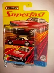 Matchbox Superfast '74 Dodge Challenger #02 True Grip Tires Metal 1:64