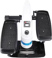 Elliptical Machine, Under Desk Elliptical Bike Pedal Exerciser, Adjustable Resistance, with LED Fitness Tracker Screen, Work from Home Fitness, Built-in Wheels and Portable Handle