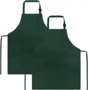 Kids Apron with Pocket 2 Pack Children Chef Apron for Cooking Baking Painting, D