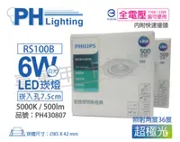 在飛比找松果購物優惠-【PHILIPS飛利浦】RS100B COB 6W 5000