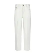 frayed-edges jeans 42 white