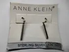 Vintage Anne Klein Sterling Silver Fish Hook Earrings
