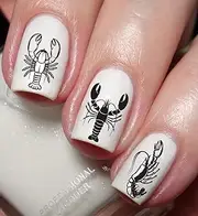 Lobster Lovers Nail Art Decal Sticker