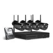 Outdoor 8CH CCTV Wifi Security Camera System Kit 1 TB - 4 Cameras