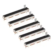 5Pcs Straight Single Linear Slide Potentiometer B10K 60mm(L) 45mm Travel