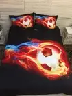 Ball Rotation Fire 3D Quilt Duvet Doona Cover Set Single Double Queen King Print