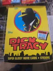 Topps 1990 Dick Tracy Movie Cards Stickers 36 New Unopened Sealed Packs Vintage