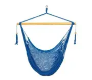 Bliss Hammock Tahiti Island Rope Hammock Chair BLUE New