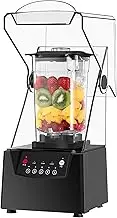 Heavy Duty Blender, Commercial Blender with Quiet Shield 2200W 2L Jug for Smoothies, Ice Crushing & Milkshakes