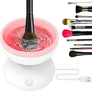 Electric Makeup Brush Cleaner, Automatic USB Makeup Brush Cleaner Machine, Time Saving Electric Cosmetic Brush Cleaner Deep Cleaning Automatic Makeup Brush Spinner for Makeup Brushes Home 3.5x3.5x3.5 in