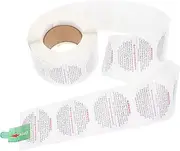 HOMSFOU 1Roll Self Adhesive Candle Warning Stickers Labels for Candle Jars Containers Durable Material Easy to Use Unique Design for Reminders