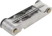 55 Whitworth & 60 Metric & US Thread Pitch Gauge Checker Measuring for External & Internal Threads Stainless Steel Handy