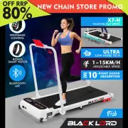 BLACK LORD Treadmill Electric Walking Pad Incline Shock Absorbers Foldable White
