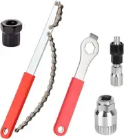 Bike Cassette Removal Tools Kit Bike Chain Whip Tools Bicycle Chain Whip