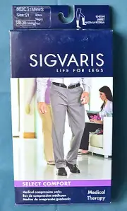 Sigvaris S1 Compression Socks Stocking Knee-Hi 20-30 mmHg 862CS1M99/S Black New