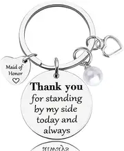 Bridesmaid Christmas Wedding Gifts for Maid of Honor Proposal Gifts for Bridemaid Best Friend Birthday Gifts for Bridesmaid Keychain for Sister Bridesmaid Bachelor Party Gifts for Niece Daughter