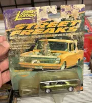 Johnny Lightning Stree Freaks Diecast Green Rebel (PKG WR)